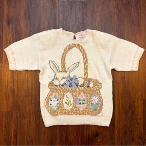 Vintage Talbots Easter Bunny Sweater